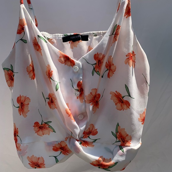 Floral crop top - Picture 2 of 8